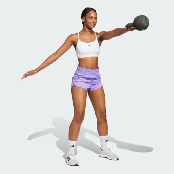 Violeta Shorts Pacer Essentials Tejidos Corte Alto