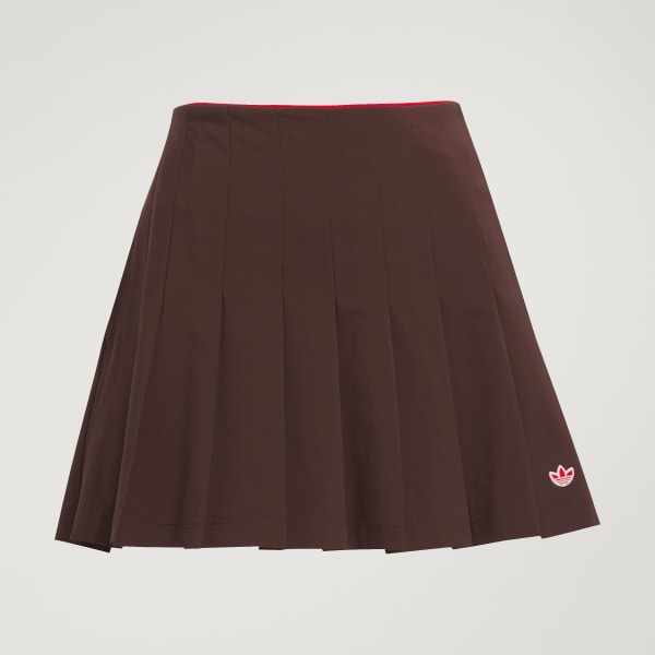 adidas Originals Pleated Skort - Brown | Free Shipping with