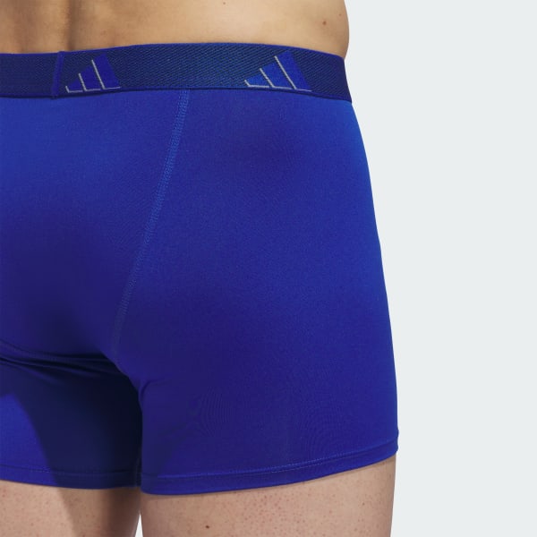 adidas Microfiber 3-Pack Trunk Underwear - Blue | Free Shipping