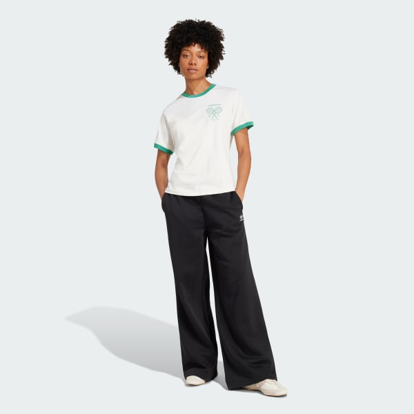 Blanco Playera regular retro de tenis