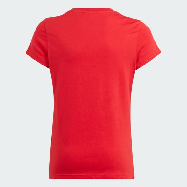 Rojo Camiseta Essentials Logo Grande Algodón