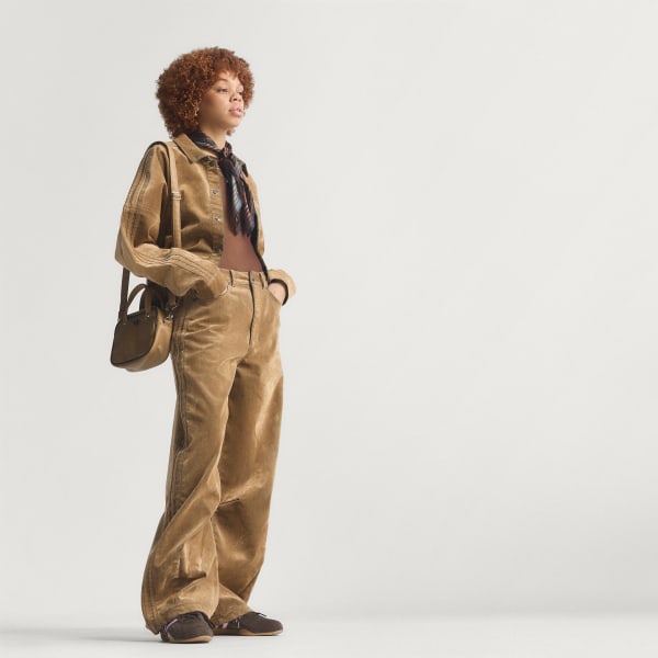 Marron Veste sergé brossé Adibreak