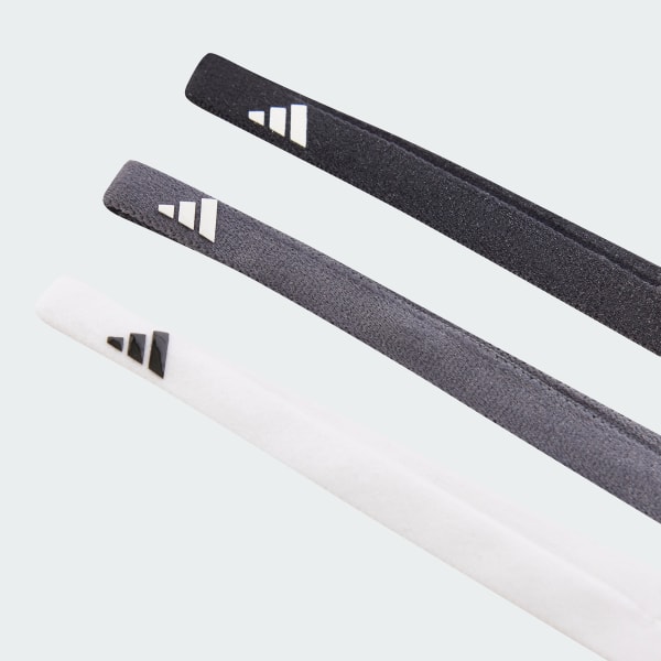 Sort 3-Pack hårbånd