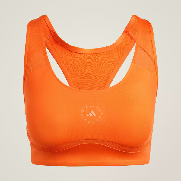 Naranja Top Deportivo adidas by Stella McCartney TruePurpose Power Impact Training Soporte Medio