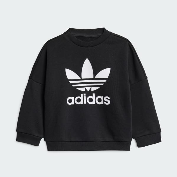 Negro Conjunto de Top Holgado y Calzas Ajustadas