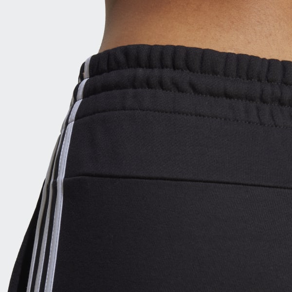 adidas Essentials 3-Stripes French Terry Cuffed Pants - Black | Women\'s  Lifestyle | adidas US | Overalls