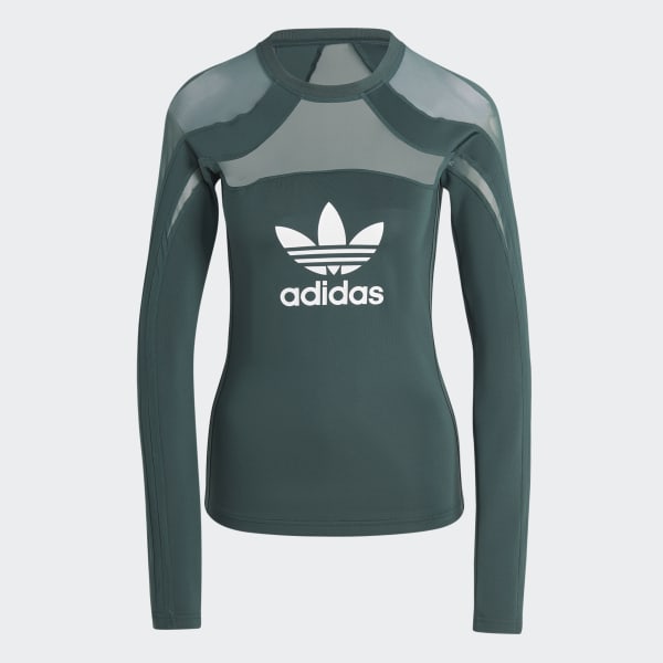 Verde Mesh Long-Sleeve Top ELM84