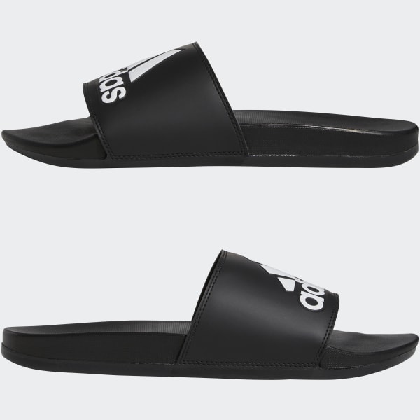 Black Adilette Comfort Slides