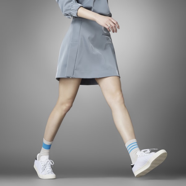 adidas Blue Version High Shine Skirt - Grey | Women's Lifestyle
