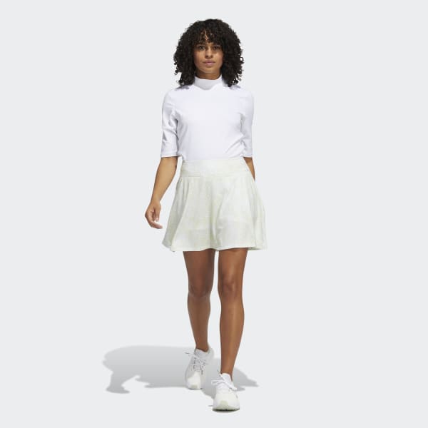 White Printed Frill Golf Skirt SV016