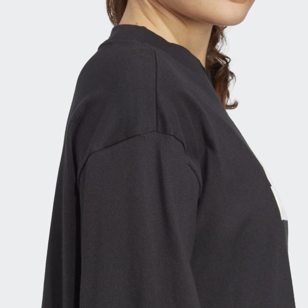 Siyah Future Icons Badge of Sport Boyfriend Tişört