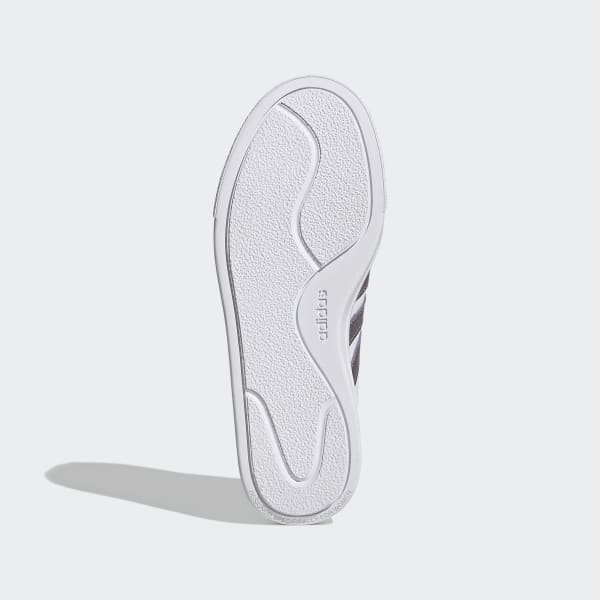 Weiss Court Platform Schuh