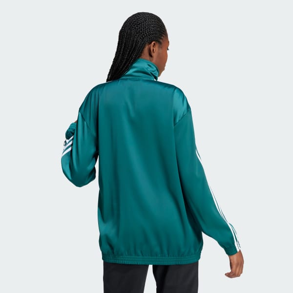 Adidas satin track jacket sale
