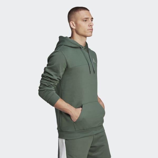 Verde Camisola com Capuz em Fleece Badge of Sport Stadium