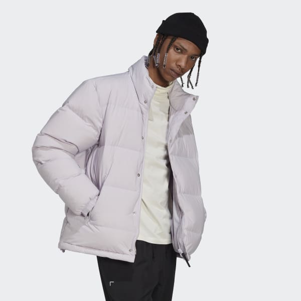 Fioletowy Puffer Jacket Z4757