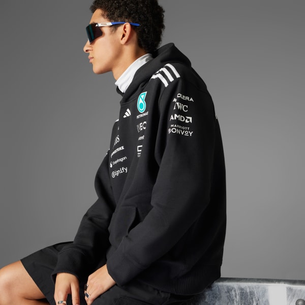 adidas MERCEDES - AMG PETRONAS FORMULA ONE TEAM HOOD - Black