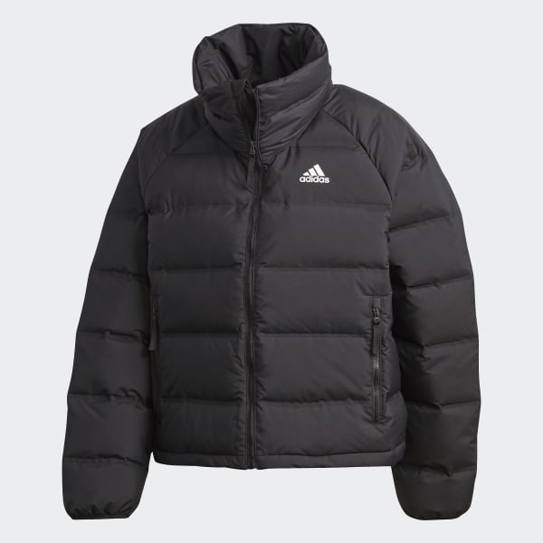 Black Helionic Relaxed Fit Down Jacket IQG24
