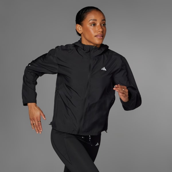Schwarz Run It Laufjacke