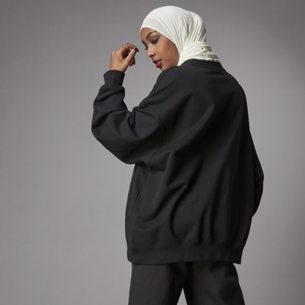 Adidas oversized sweatshirt black new arrivals