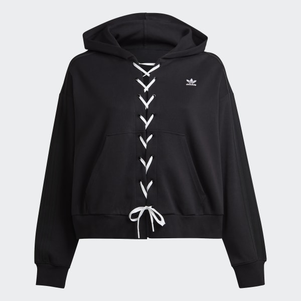 adidas Always Original Laced Hoodie (Plus Size) - Black | Women\'s Lifestyle  | adidas US