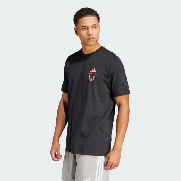 Preto Camiseta Messi Football Graphic