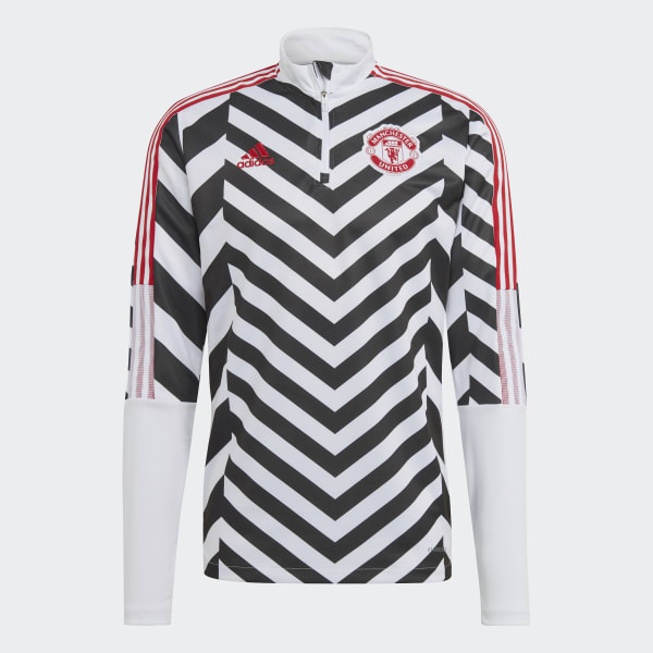 White Manchester United Graphic Track Top