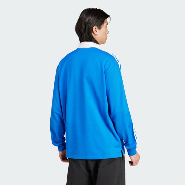 Blue Adicolor Rugby Polo Shirt