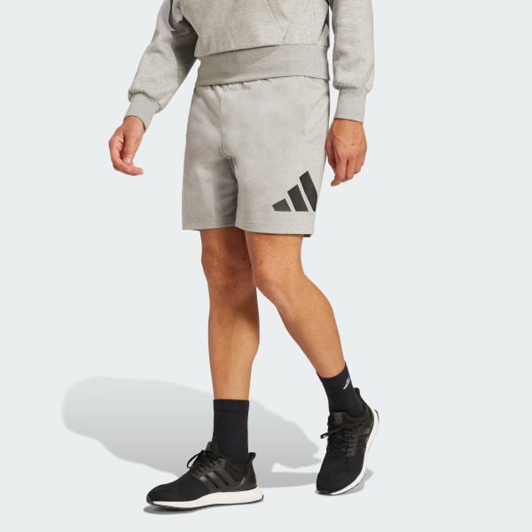 Grey Essentials Big Logo Single Jersey Shorts