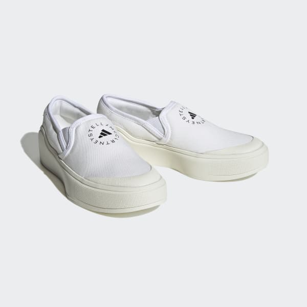 White adidas by Stella McCartney Court Slip-On Shoes