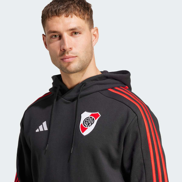 adidas Buzo con Capucha River Plate DNA Negro adidas Argentina