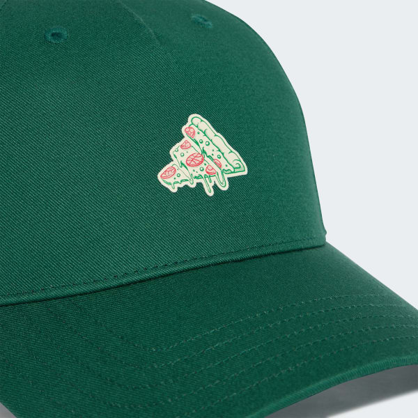 Verde Boné da Moda Esportiva adidas com Estampa de Pizza