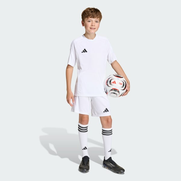 สีขาว เสื้อฟุตบอล Tiro26 League สำหรับเด็ก