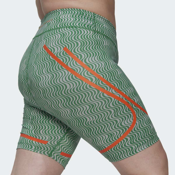 Gron adidas by Stella McCartney TruePurpose Printed Cycling Tights - Plus Size QY850