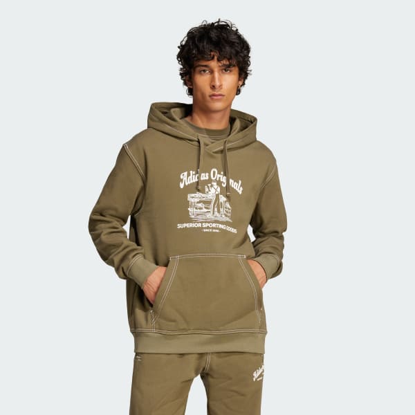 Vert Sweat-shirt à capuche Wabash