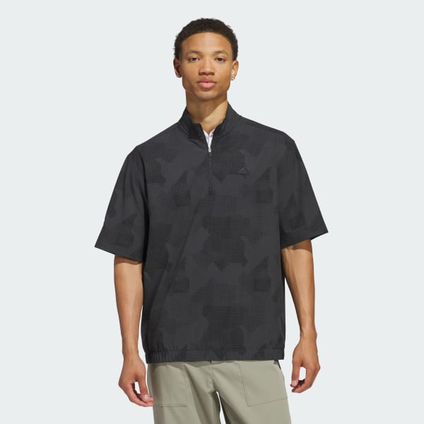 Black Go-to DWR Short Sleeve Half-Zip Pullover