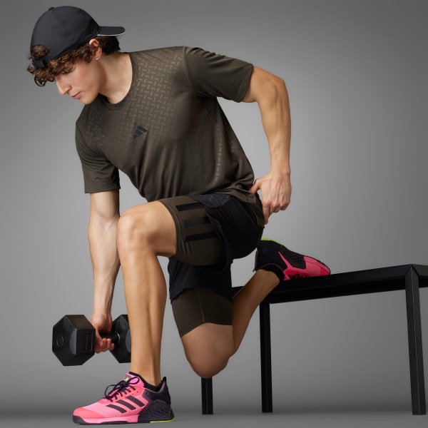 Preto adidas PrimeLift Workout Two-in-One Shorts