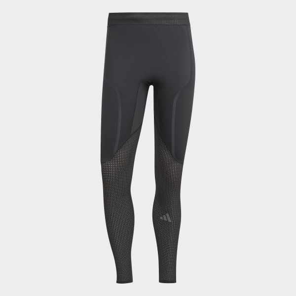 アディダス アディゼロ ランニング ロングレギンス - ブラック