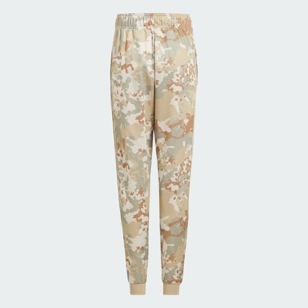 Beige Camo Tracksuit Bottoms