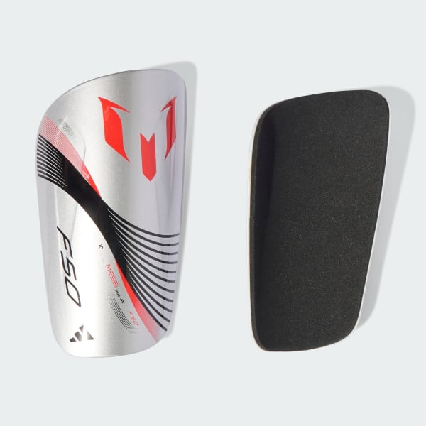 Silver Messi Club Shin Guards
