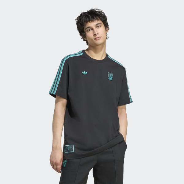 adidas Liverpool FC Terrace Icons Tee - Black | Free Shipping with