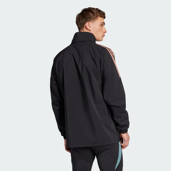 Czerń FC Bayern Tiro 24 Rain Jacket