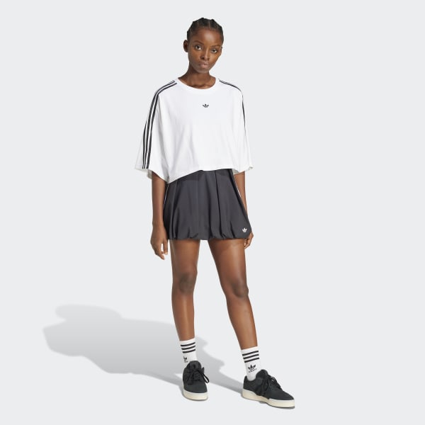 ★adidas★ ADILENIUM 3 Boxy Oversized Tee White JY8886 Adidas Original Adilenium Season 3 Boxy Oversized Tee