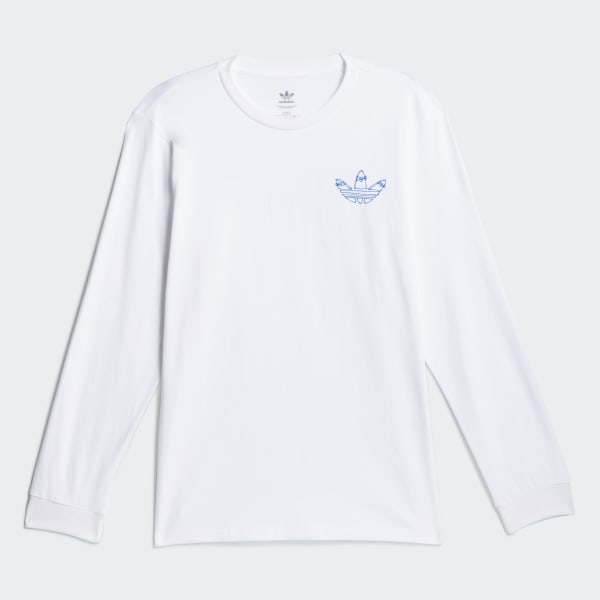 White Henry Jones Graphic Long Sleeve T-Shirt