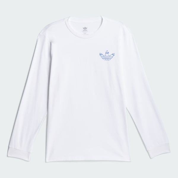 ホワイト ヘンリー・ジョーンズ グラフィック長袖Tシャツ