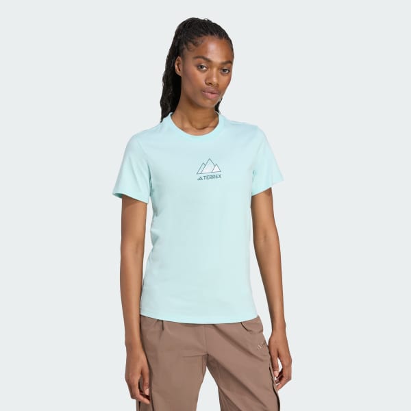 Turquesa Polo Graphic Terrex Outdoor Athlete