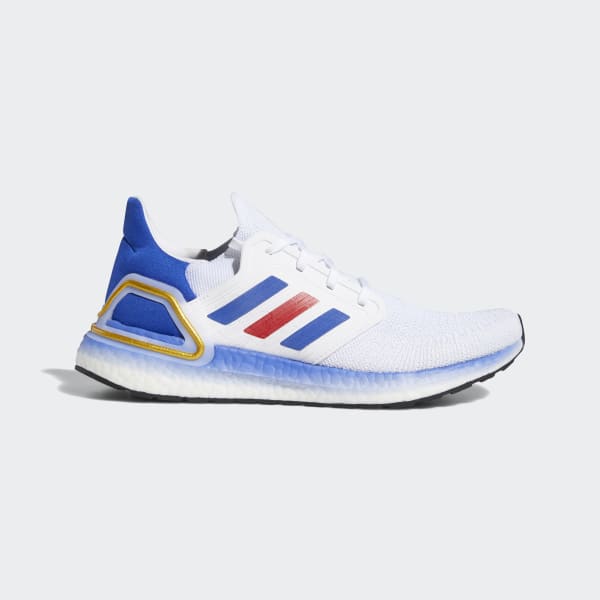 adidas ultra boost red white and blue