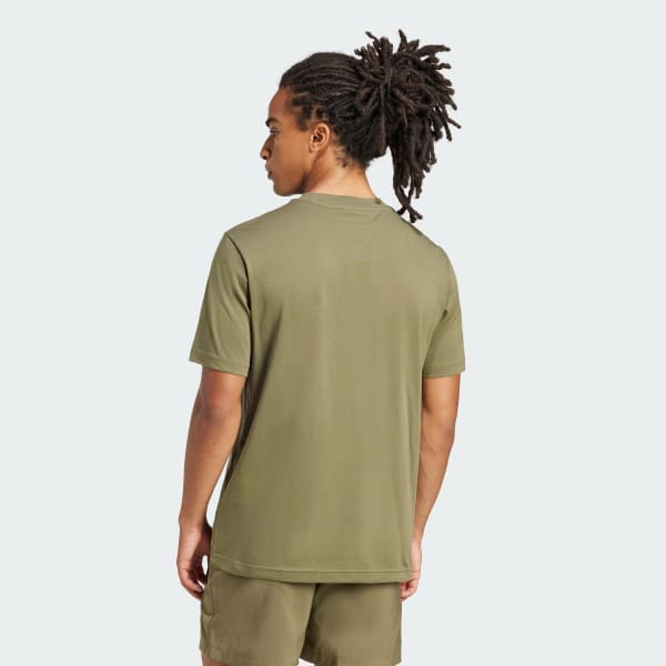 Green Essentials Small Logo Single Jersey Tee