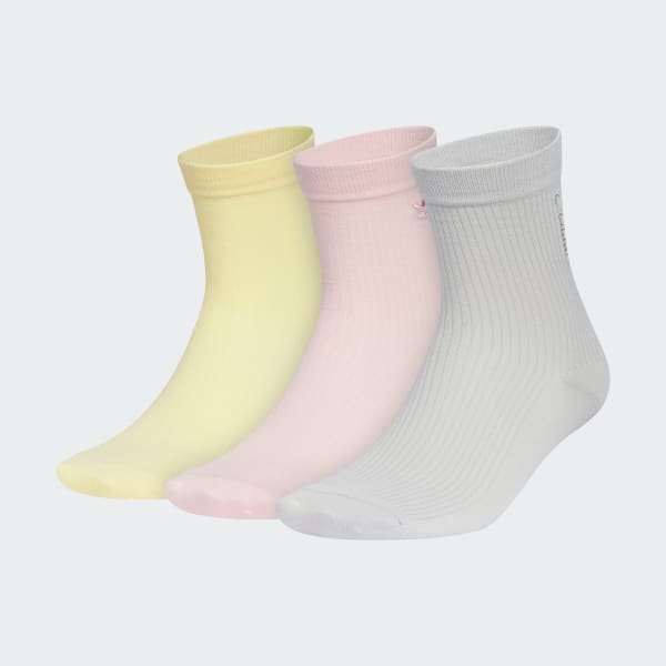 Orange Unisex Originals Signature 3-Pack High Quarter