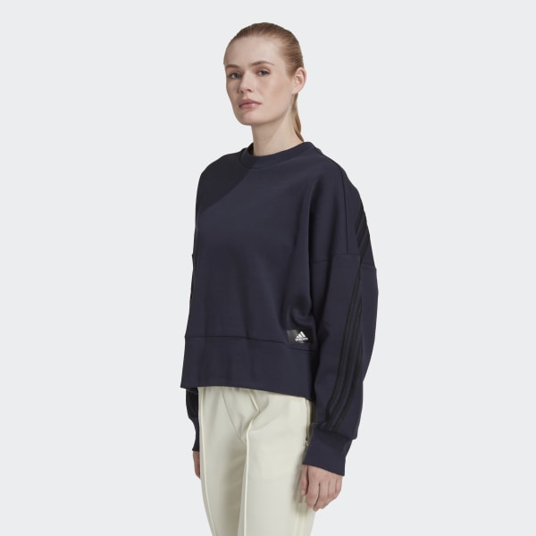 Blau adidas Sportswear Future Icons 3-Streifen Sweatshirt LOR06
