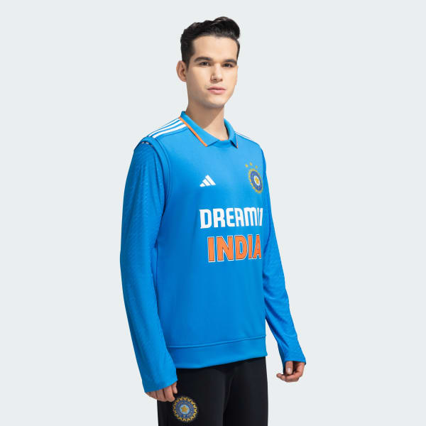 Blue INDIA CRICKET ODI PULLOVER 